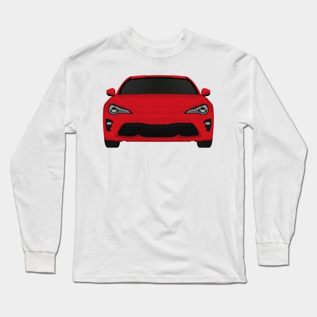 GT86 Red Long Sleeve T-Shirt by VENZ0LIC